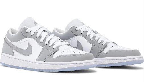 Air Jordan 1 Low-White Wolf Grey - Soleful