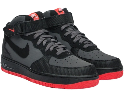 Air Force 1 Mid'07-Hot Lava-Dark Grey Crimson - Soleful