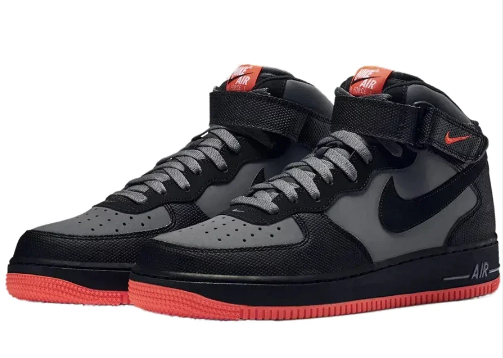 Air Force 1 Mid'07-Hot Lava-Dark Grey Crimson - Soleful