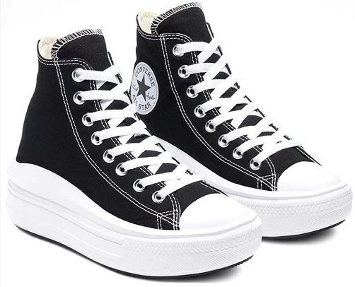 Converse Chuck Taylor All Star High Move-Black & White - Soleful
