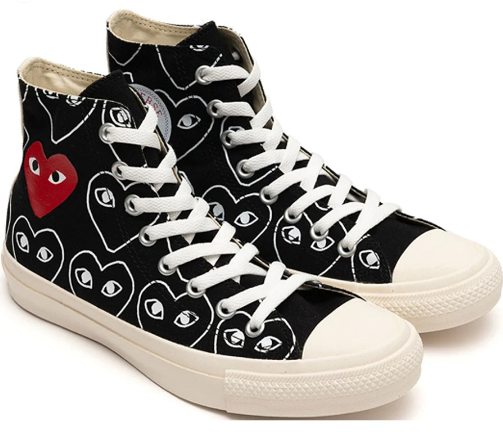 Converse Chuck 70 Play All Over Hearts High-Black - Soleful