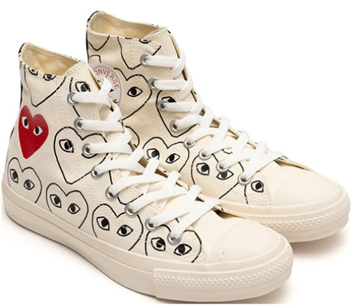 Converse Chuck 70 Play All Over Herats High White Divine Sneakers