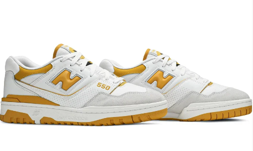 New Balance 550 Yellow White Divine Sneakers