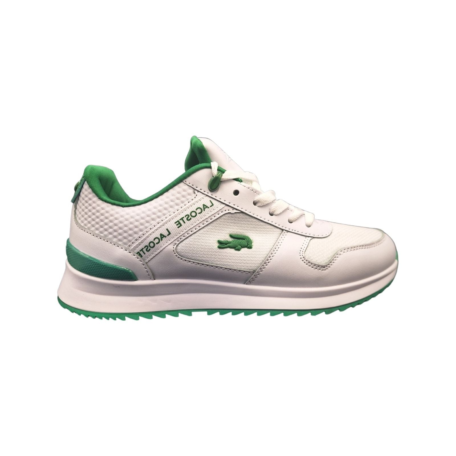 Lacoste Partner Luxe-White & Green - Soleful